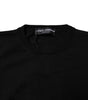 Dolce & Gabbana Black Wool Knit Crew Neck Pullover Sweater