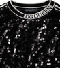 Dolce & Gabbana Black DG Queen Sequin Pullover Sweater