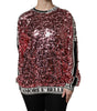 Dolce & Gabbana Pink DG Queen Sequin Pullover Sweater