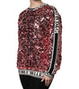 Dolce & Gabbana Pink DG Queen Sequin Pullover Sweater