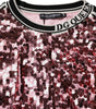 Dolce & Gabbana Pink DG Queen Sequin Pullover Sweater