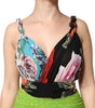 Dolce & Gabbana Multicolor Floral Patchwork Fitted Mini Dress