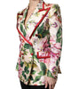 Dolce & Gabbana Multicolor Floral Double Breasted Jacket