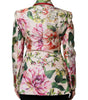 Dolce & Gabbana Multicolor Floral Double Breasted Jacket