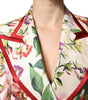 Dolce & Gabbana Multicolor Floral Double Breasted Jacket