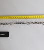 Dolce &amp; Gabbana Silver Tone Chain Lobster Clasp Logo Gray Pearls Bracelet