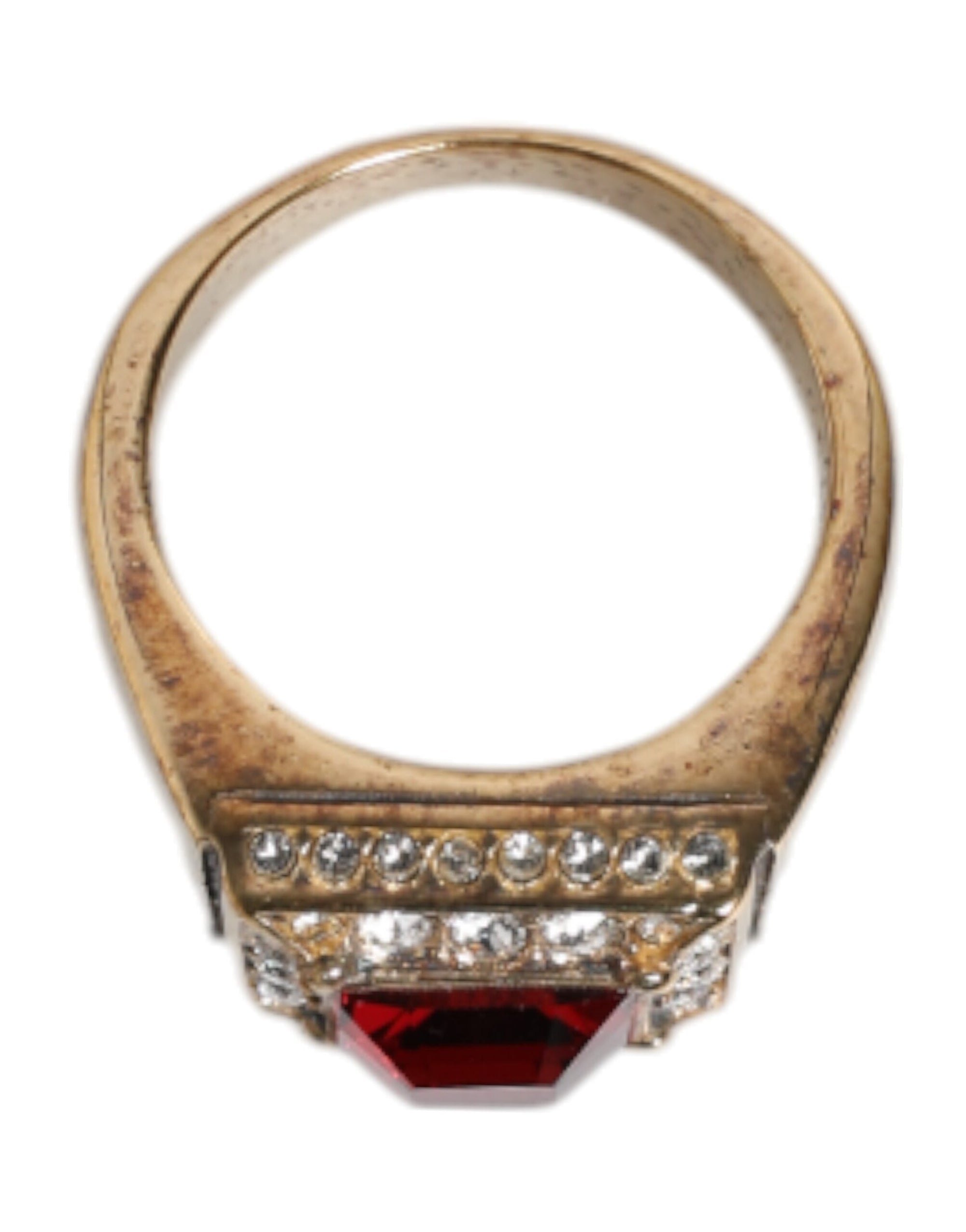 Bague Dolce &amp; Gabbana en argent sterling 925 doré avec cristaux