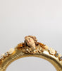Casque audio Dolce &amp; Gabbana en cuir doré avec motif floral et cristaux Angel