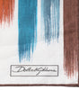 Foulard carré en coton à rayures multicolores Dolce & Gabbana