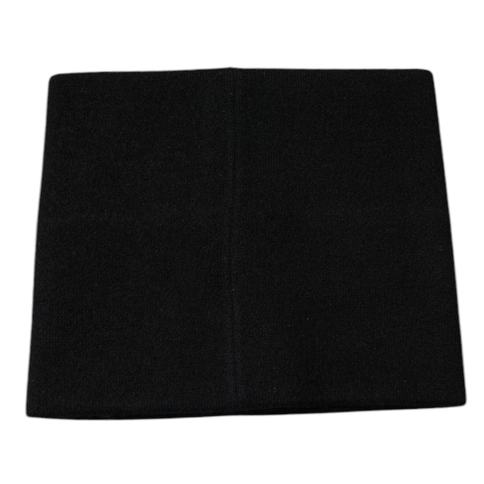 Dolce &amp; Gabbana Black Cashmere DG Logo Square Handkerchief Scarf