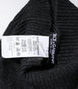 Dolce &amp; Gabbana Black Cashmere Knitted Neck Warmer Foulard Scarf