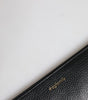Dolce & Gabbana Black Leather #DGFAMILY Embellished Men Zip Pouch Bag