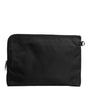 Dolce &amp; Gabbana Black DG Milano Print Nylon Pouch Clutch Bag