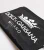Dolce &amp; Gabbana Black DG Milano Print Nylon Pouch Clutch Bag