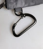Dolce & Gabbana Black Gray Camouflage Logo Plaque Keyring Pouch Bag