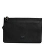 Dolce & Gabbana Black Leather Logo Plaque Purse Fanny Pack Bag