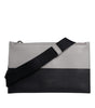Dolce & Gabbana Black White Leather Logo Embossed Crossbody Bag