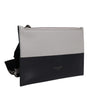 Dolce & Gabbana Black White Leather Logo Embossed Crossbody Bag