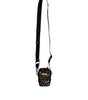 Dolce &amp; Gabbana Multicolor Leopard Jacquard Logo Plaque Neck Strap Bag