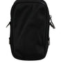 Dolce & Gabbana Black Nylon Leather Logo Plaque Crossbody Sling Bag
