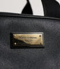 Dolce & Gabbana Black Shoulder Strap Pet Carry Logo Plaque Bag