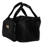 Dolce & Gabbana Black Shoulder Strap Pet Carry Logo Plaque Bag