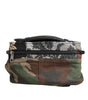 Dolce & Gabbana Multicolor Camouflage Patchwork Logo Waist Fanny Pack Bag