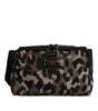 Dolce & Gabbana Multicolor Leopard DG Logo Belt Waist Fanny Pack Bag