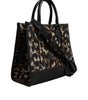 Dolce & Gabbana Multicolor Leopard Shopping Tote Shoulder Bag