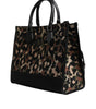 Dolce & Gabbana Multicolor Leopard Shopping Tote Shoulder Bag