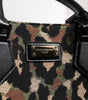 Dolce & Gabbana Multicolor Leopard Shopping Tote Shoulder Bag
