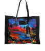 Dolce & Gabbana Multicolor Graphic Printed Top Handle Shopping Tote Bag