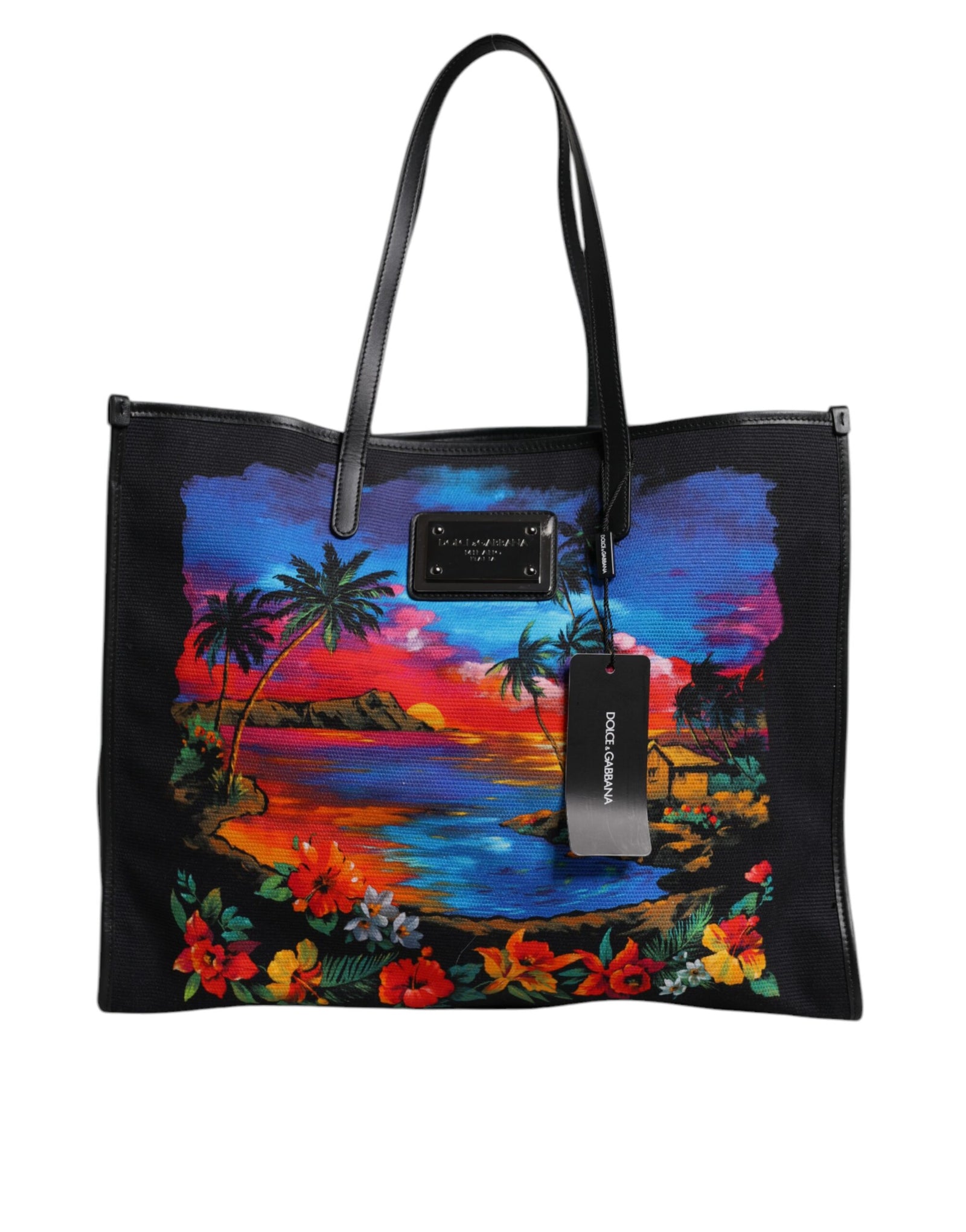 Sac cabas Dolce & Gabbana à imprimé graphique multicolore et anse supérieure