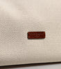Dolce & Gabbana Beige Brown Cotton Leather Duffle Shoulder Bag