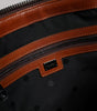 Dolce & Gabbana Beige Brown Cotton Leather Duffle Shoulder Bag