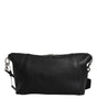 Dolce & Gabbana Black Leather Logo Plaque Shoulder Crossbody Bag