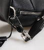 Dolce & Gabbana Black Leather Logo Plaque Shoulder Crossbody Bag