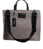 Sac fourre-tout à bandoulière Dolce & Gabbana en laine d'alpaga grise avec plaque logo