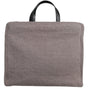 Sac fourre-tout à bandoulière Dolce & Gabbana en laine d'alpaga grise avec plaque logo