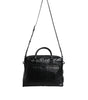 Dolce & Gabbana Black Leather Messenger Shoulder Strap Bag