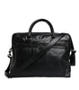 Dolce & Gabbana Black Leather Messenger Shoulder Strap Bag