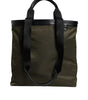 Sac fourre-tout à bandoulière en nylon vert militaire Dolce & Gabbana
