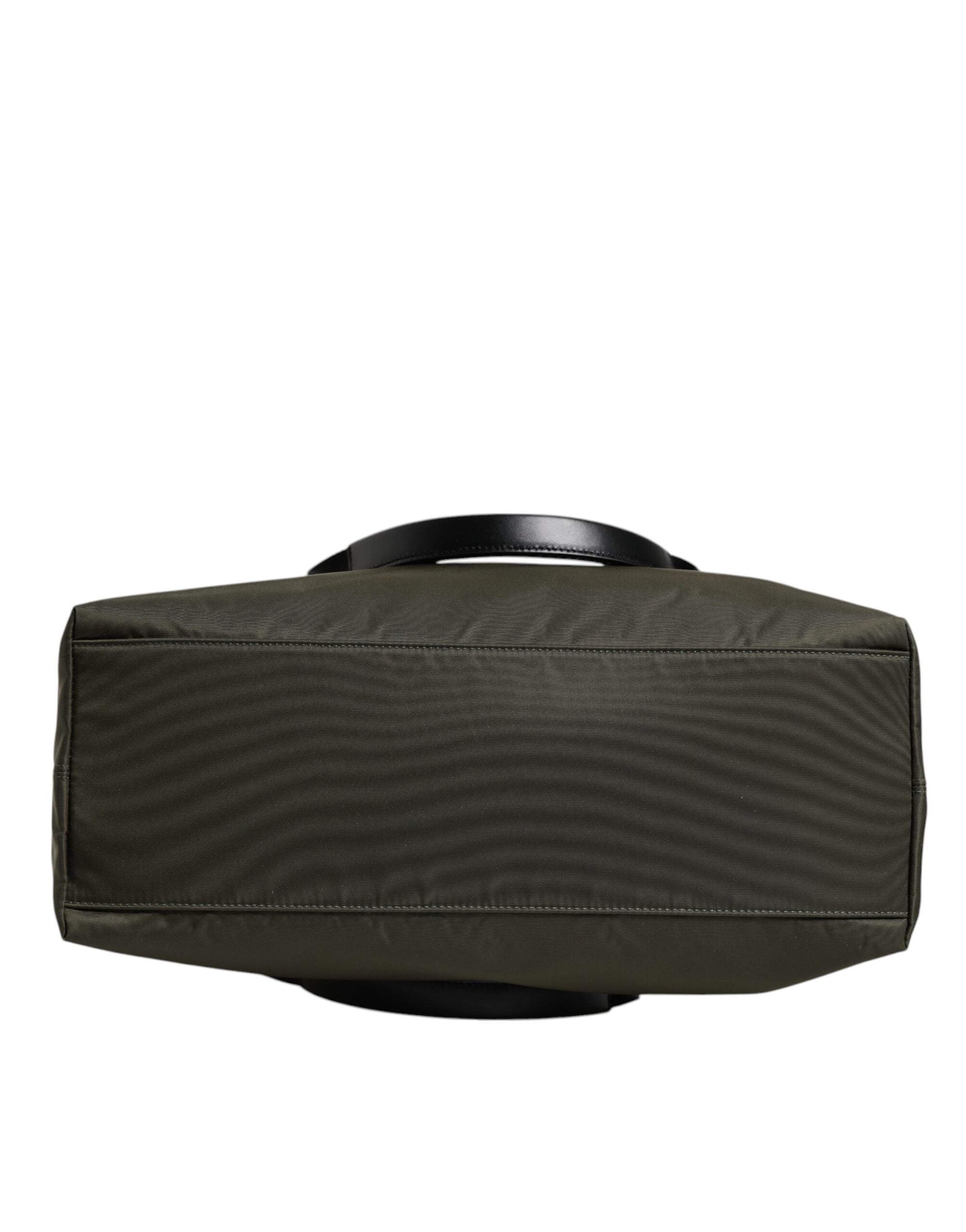 Sac fourre-tout à bandoulière en nylon vert militaire Dolce & Gabbana