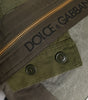 Dolce & Gabbana Military Green Patchwork Rucksack Backpack Bag