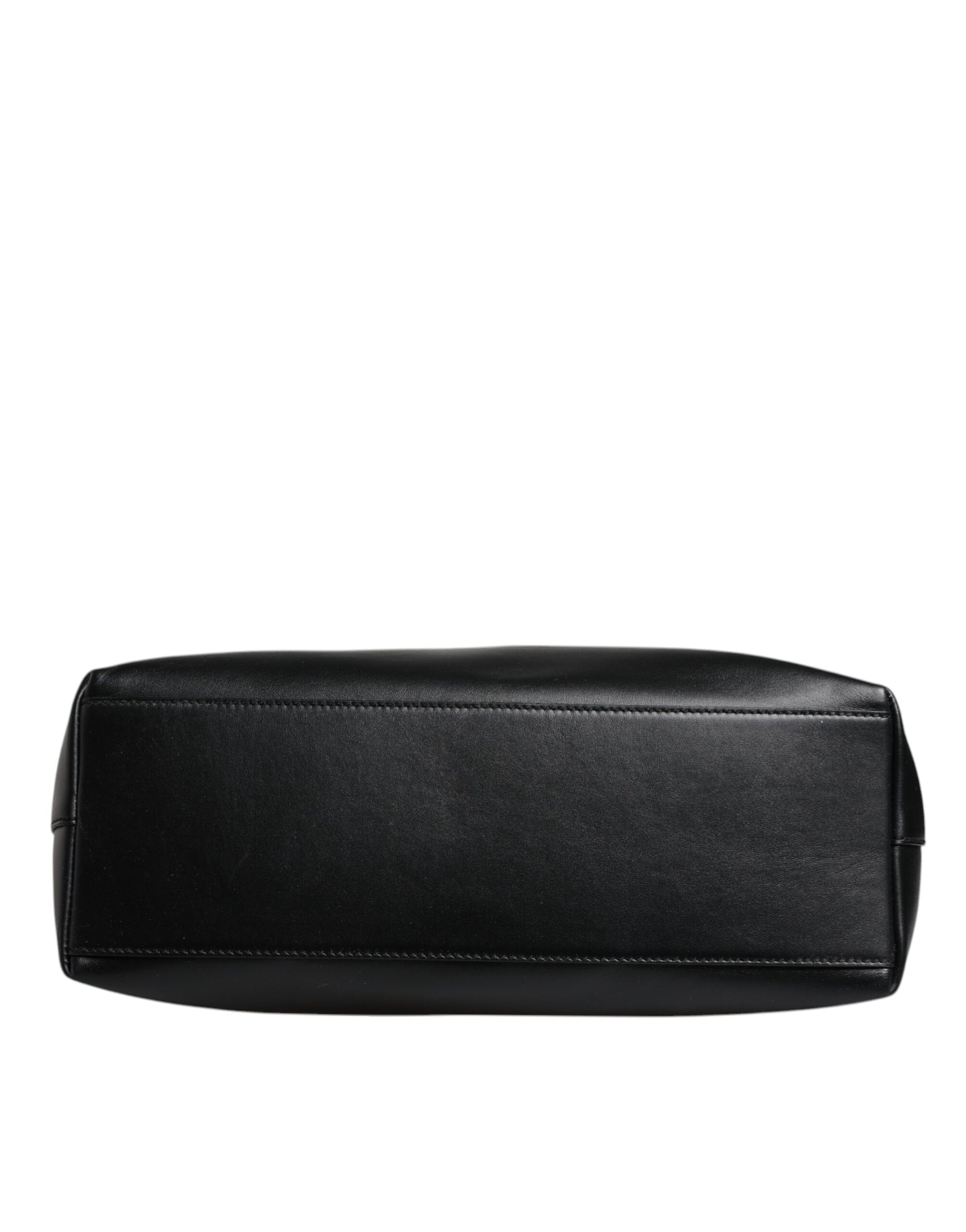 Sac cabas Dolce & Gabbana en cuir de veau noir