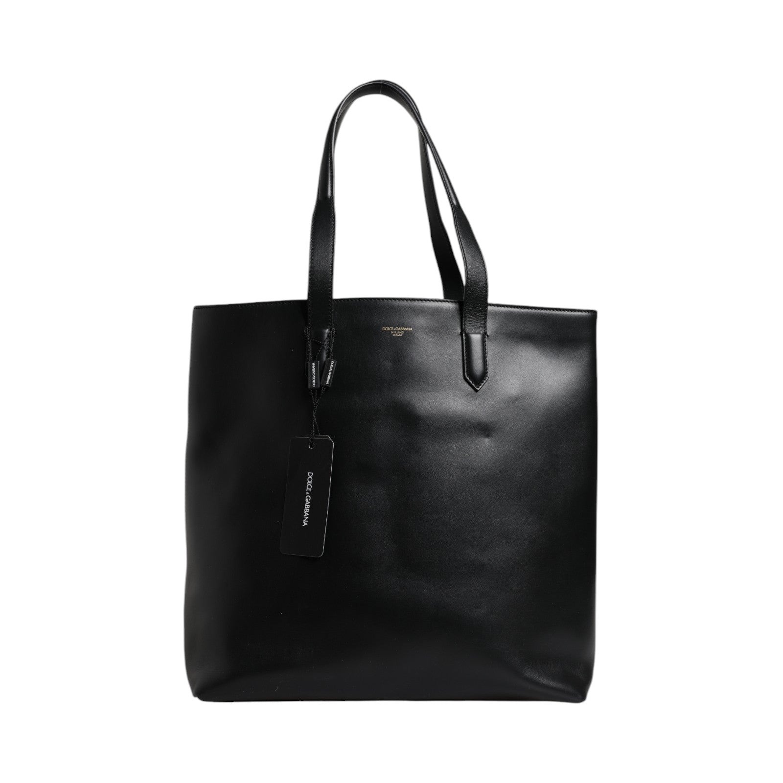 Sac cabas Dolce & Gabbana en cuir de veau noir