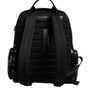 Dolce & Gabbana Multicolor Leopard Print DG Logo Plaque Men Backpack Bag
