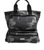 Sac fourre-tout en coton camouflage gris Dolce & Gabbana à compartiments multiples