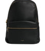 Dolce & Gabbana Black DG Leather Logo Print Travel Back Pack Bag