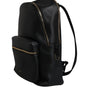 Dolce & Gabbana Black DG Leather Logo Print Travel Back Pack Bag
